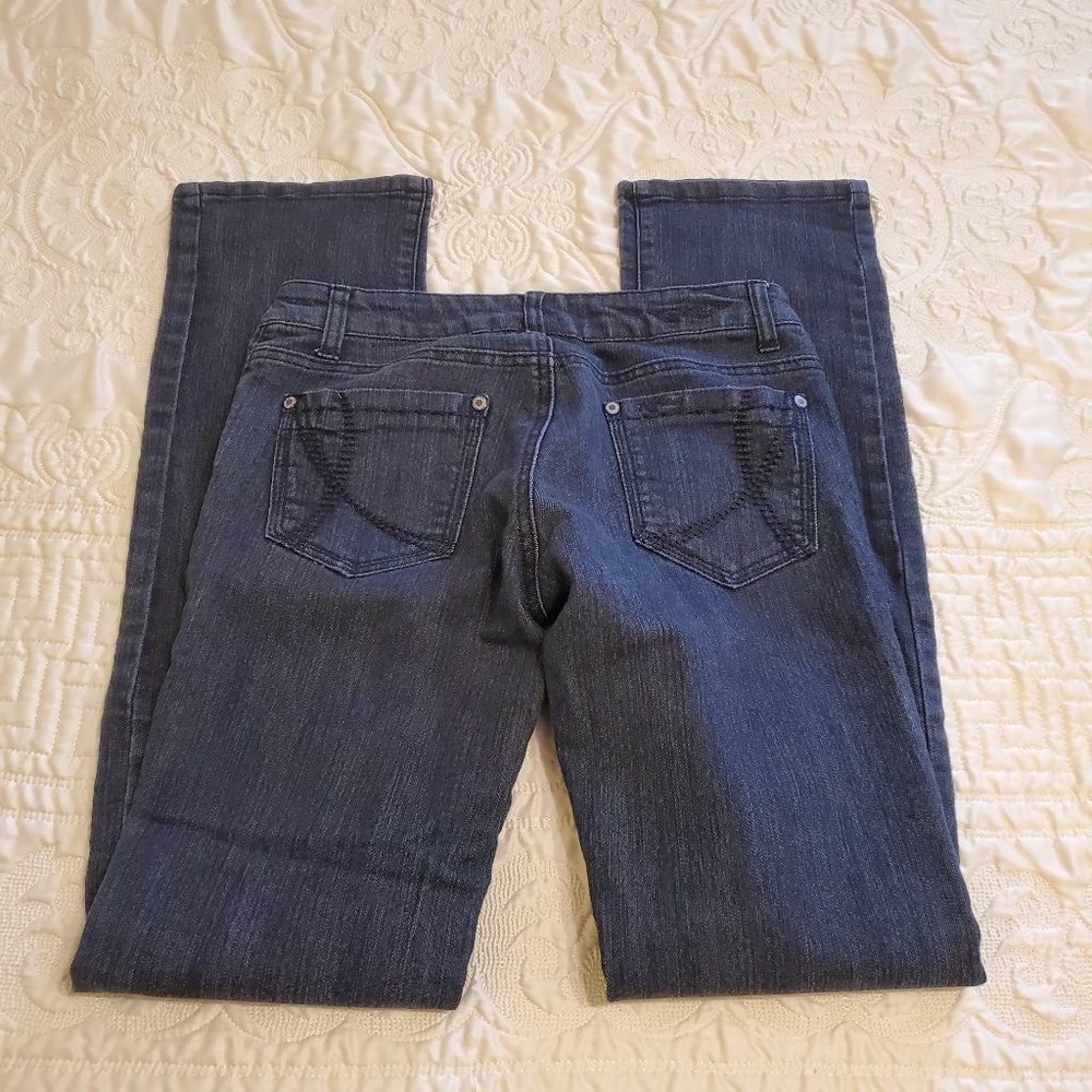 REFLEX BLACK JEANS SIZE 5 LOW RISE - Picture 3 of 4